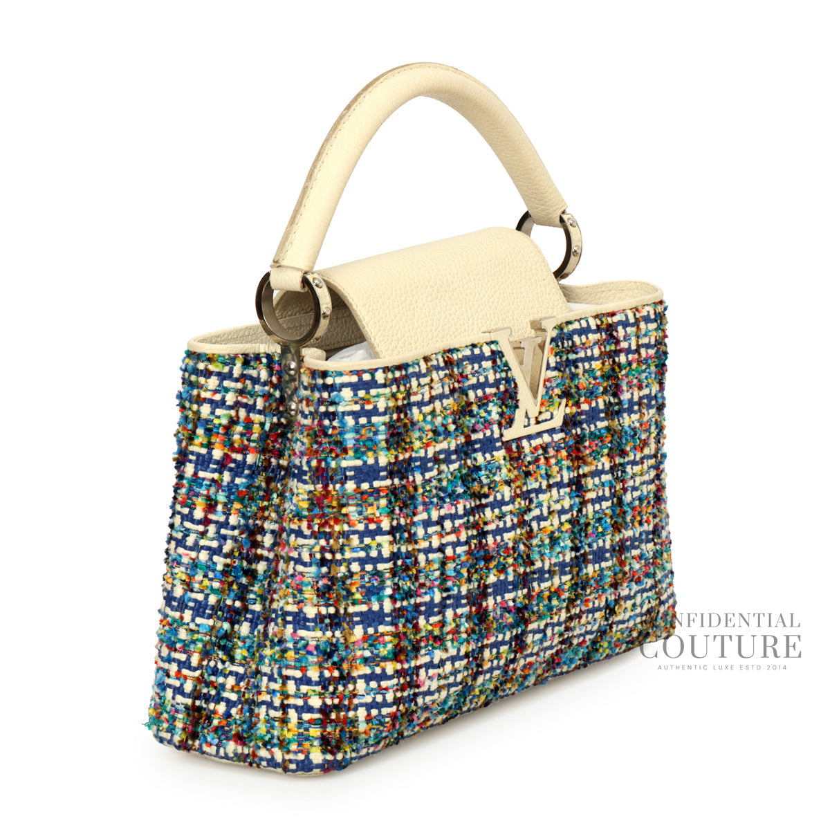 Capucines Tweed Multi-Colour MM Bag