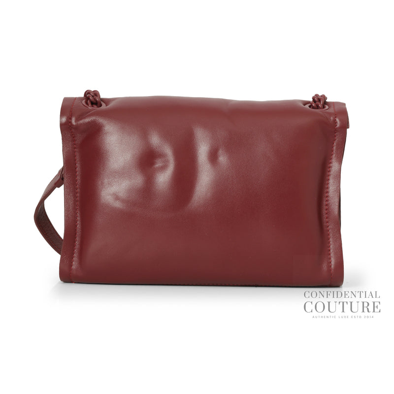 pre-loved Salvatore Ferragamo Maroon Viva Bow Small Shoulder Bag