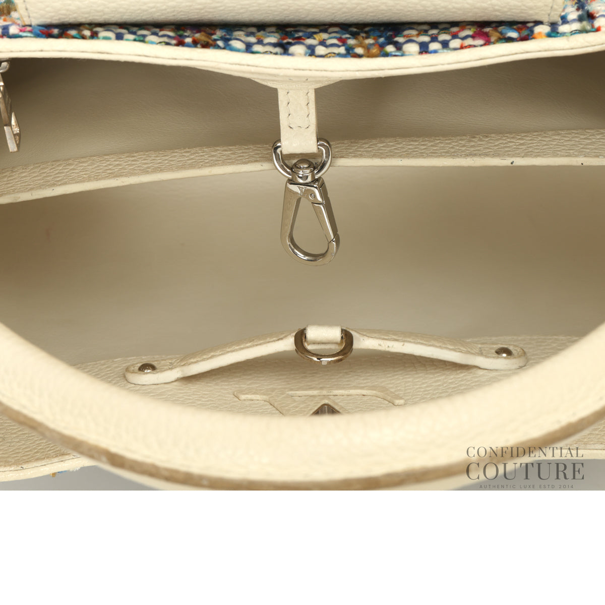 Capucines Tweed Multi-Colour MM Bag