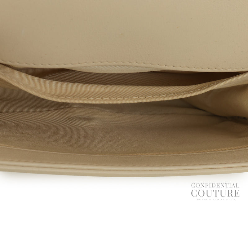 Beige Small Boy Bag