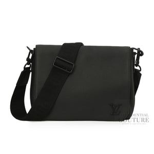 Leather Black Messenger Bag