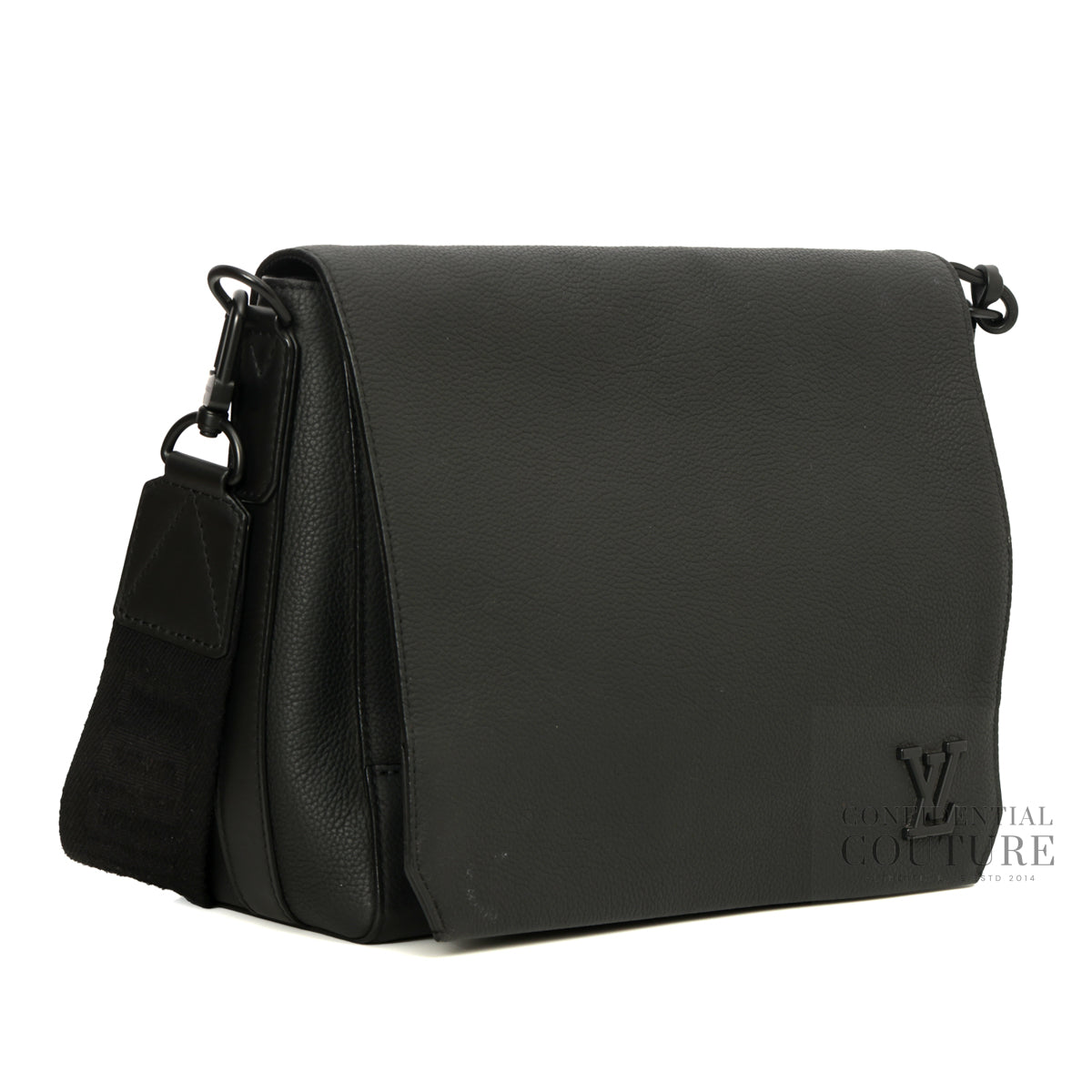 Leather Black Messenger Bag