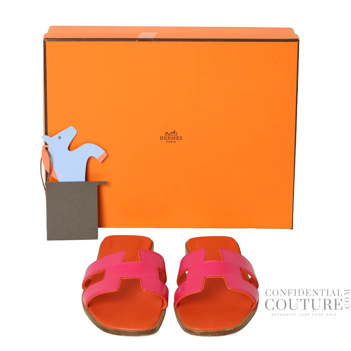 Orange/Fuchsia Oran Sandals- EU 36