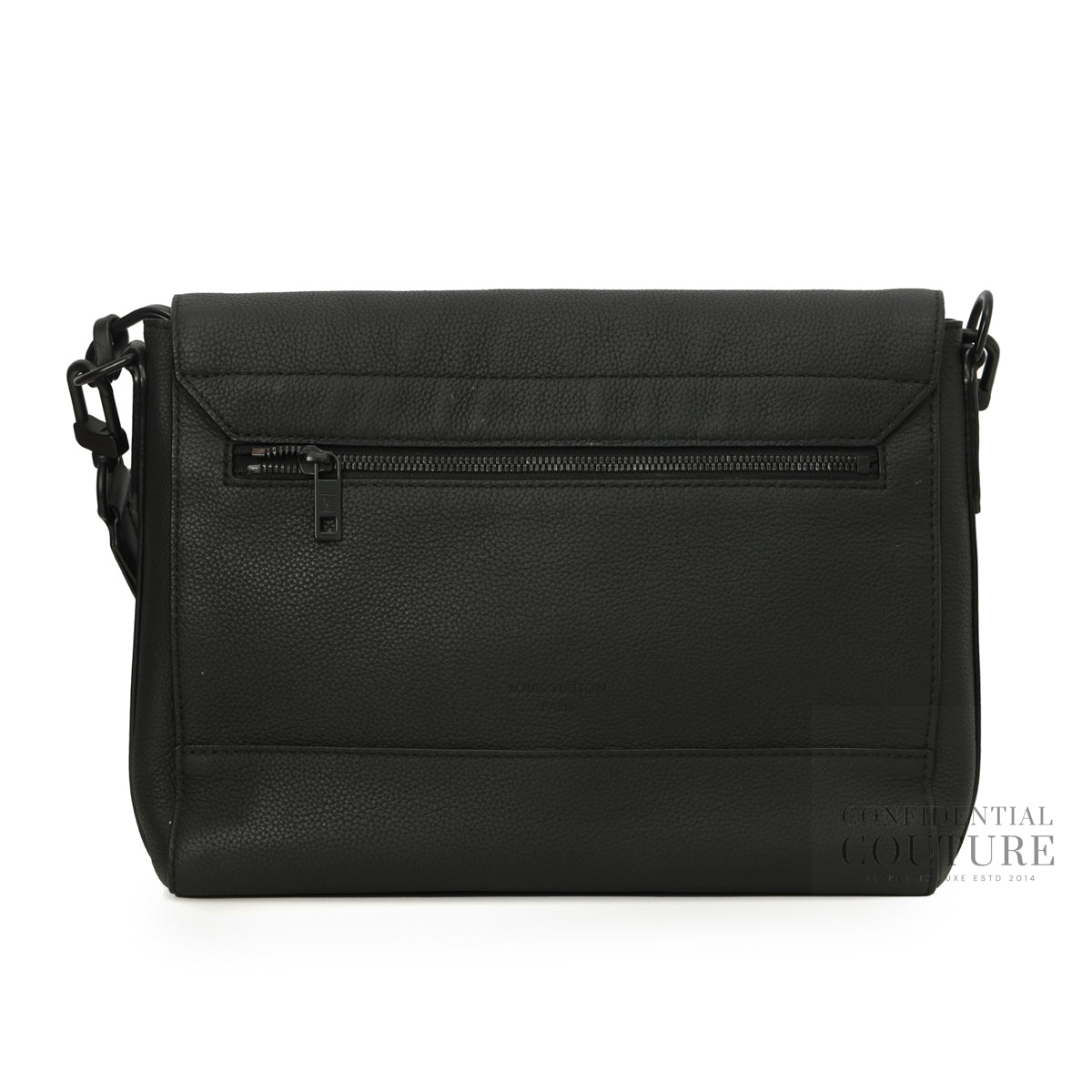 Leather Black Messenger Bag