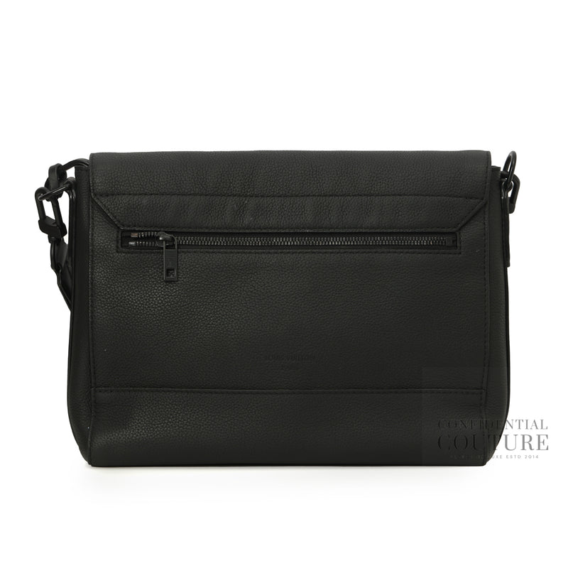 Leather Black Messenger Bag