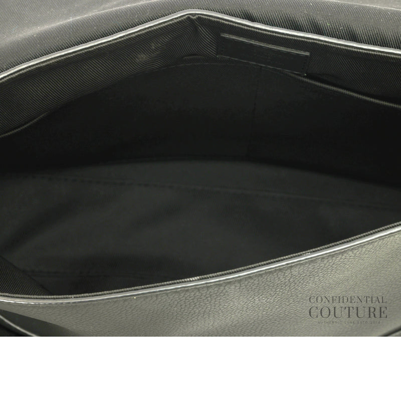 Leather Black Messenger Bag