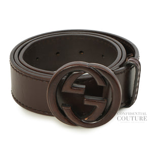 GG Brown Interlocking Belt | 90/36