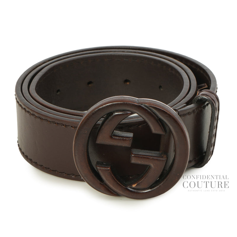 GG Brown Interlocking Belt | 90/36