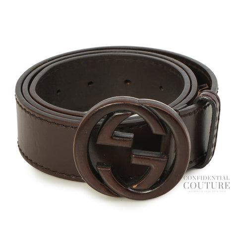 GG Brown Interlocking Belt | 90/36