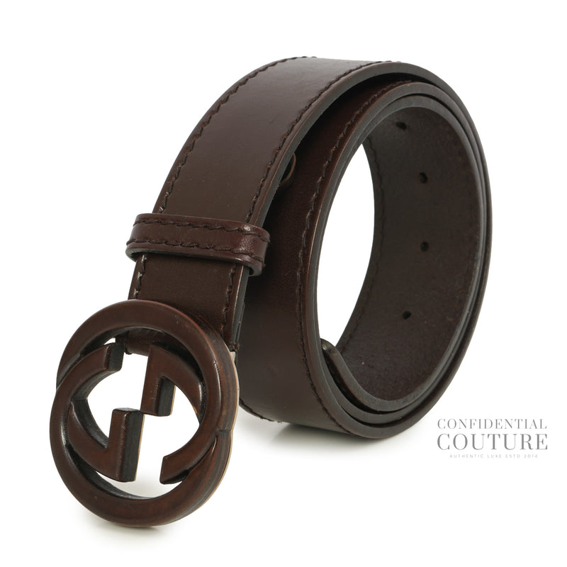 GG Brown Interlocking Belt | 90/36