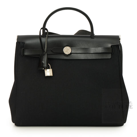 Herbag Zip 31 Noir/Fauve With Palladium Hardware | 2023