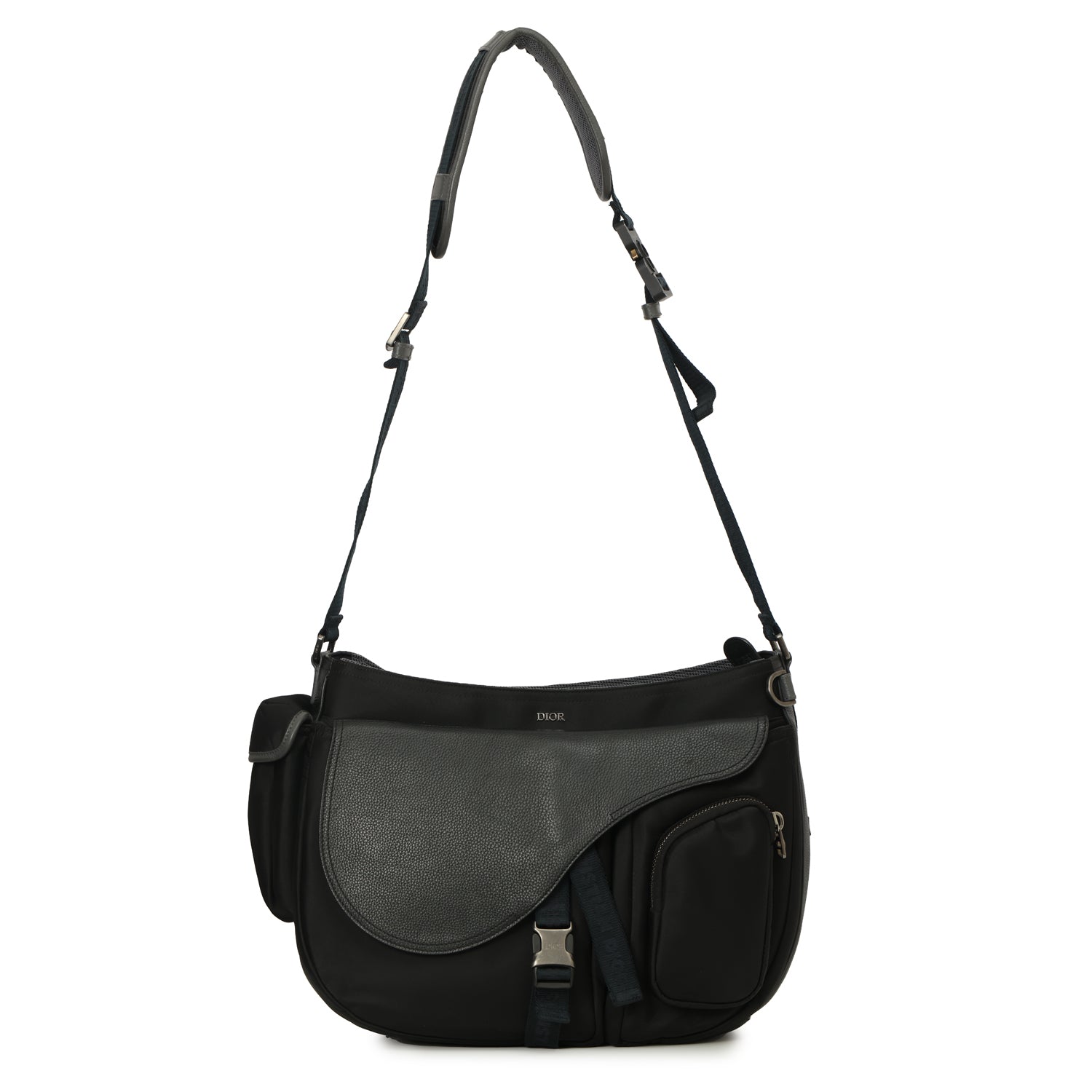 X Sacai Black Saddle Soft Bag