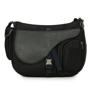 X Sacai Black Saddle Soft Bag
