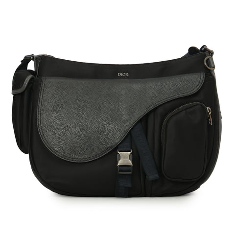 X Sacai Black Saddle Soft Bag