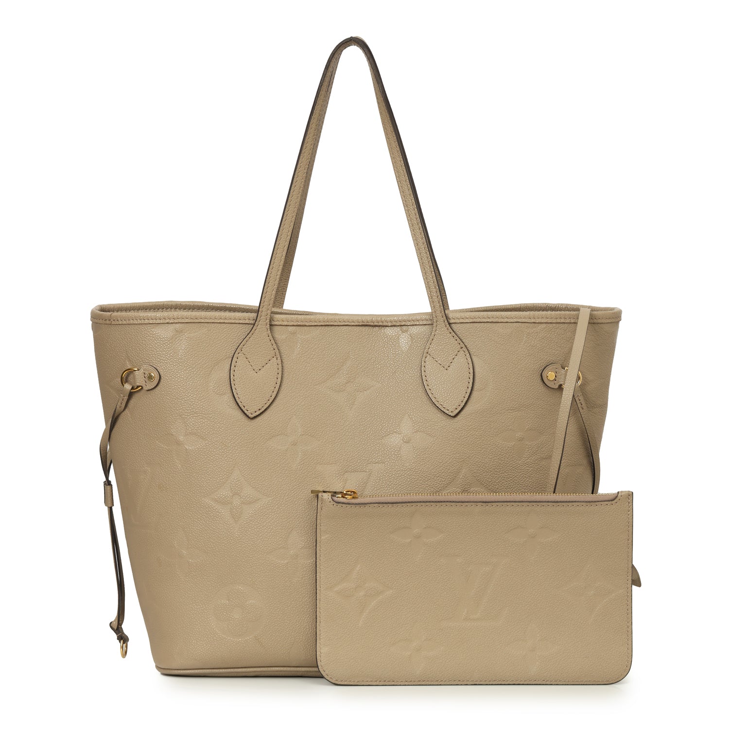 Neverfull Tourterelle Monogram Empreinte MM Tote Bag