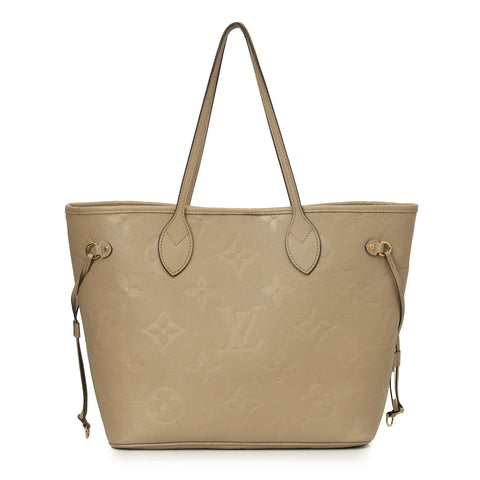 Neverfull Tourterelle Monogram Empreinte MM Tote Bag