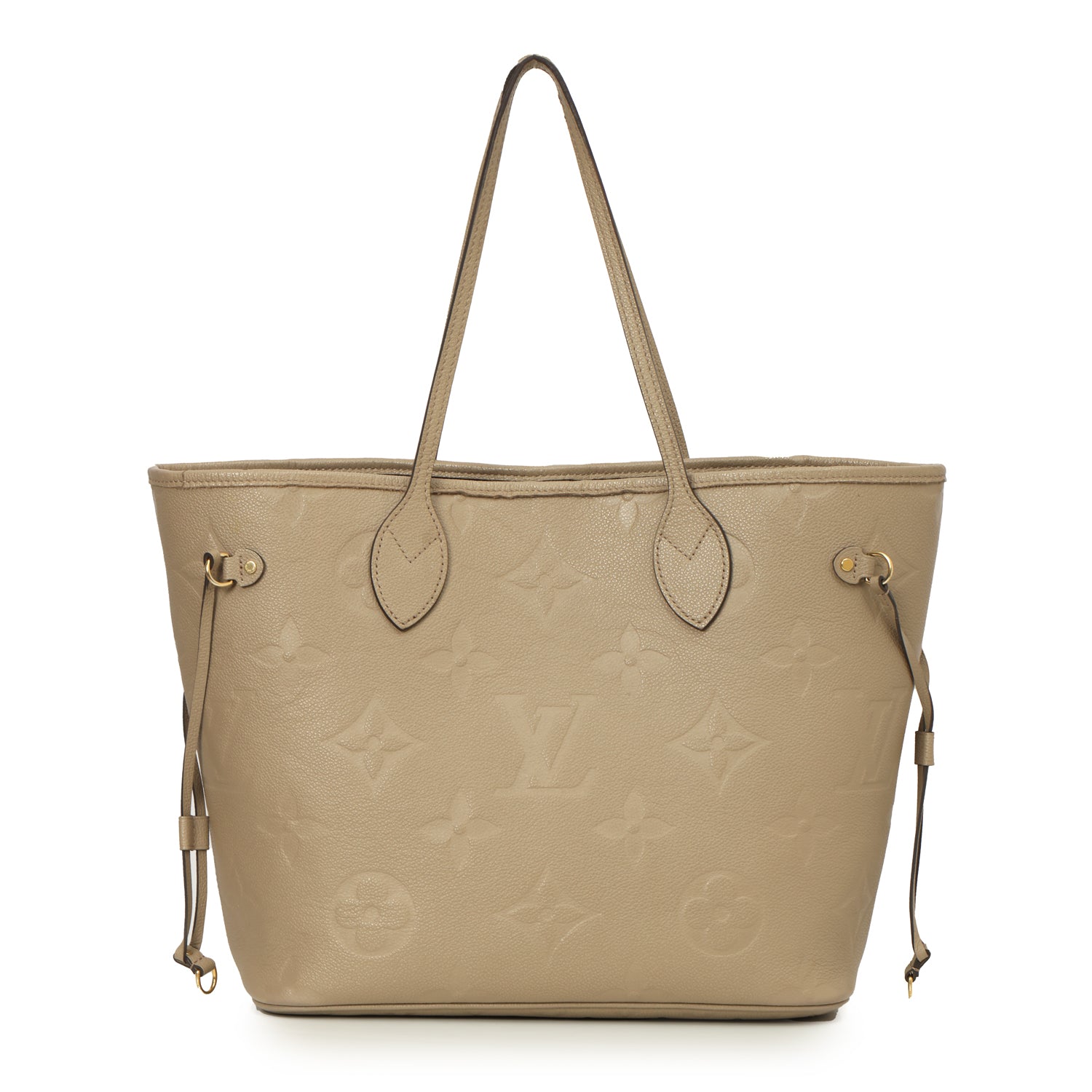 Neverfull Tourterelle Monogram Empreinte MM Tote Bag
