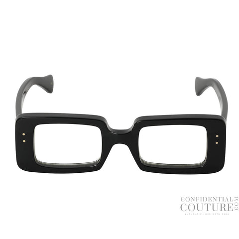 Black GG0873S Rectangular Frame Acetate Sunglasses, Number 2.5-3 Both Sides