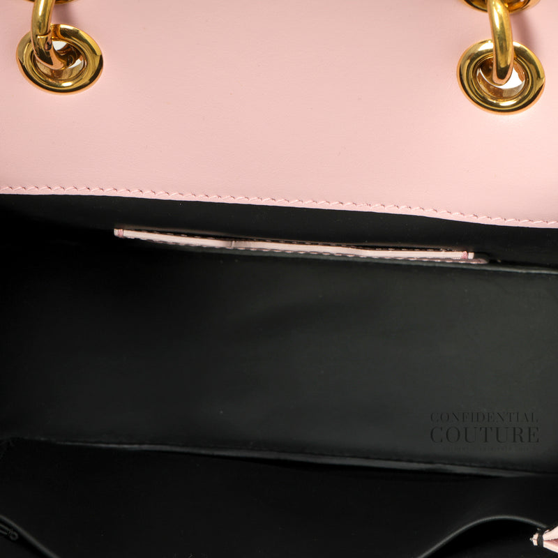 Amore Logo Embellished Pink Cross-Body Bag