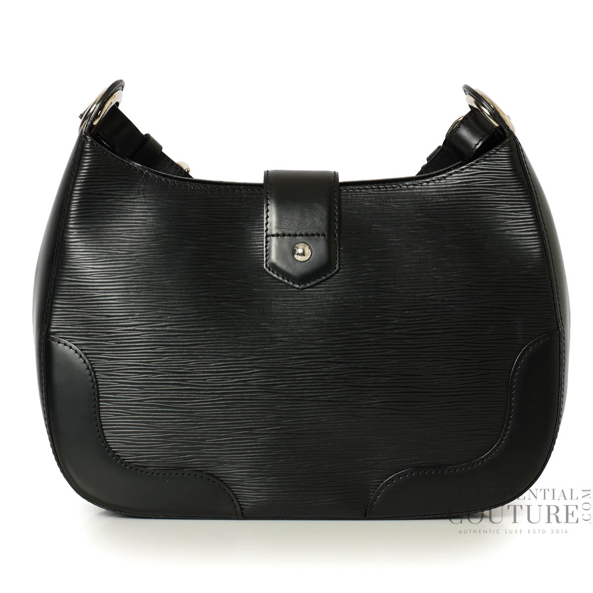 Black Epi Leather Musette Bagatelle Bag