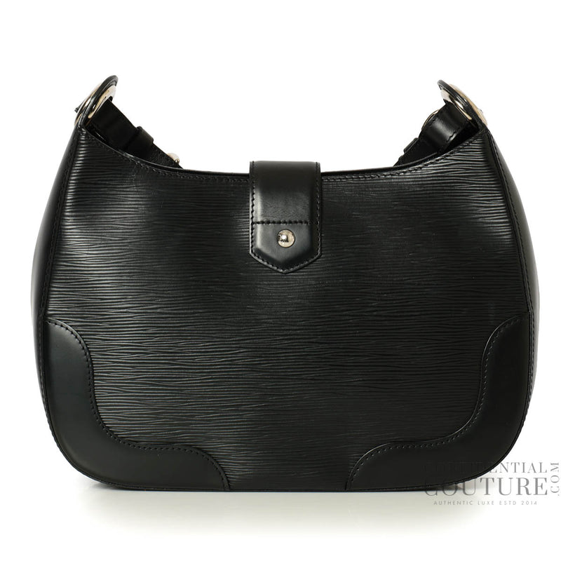 Black Epi Leather Musette Bagatelle Bag