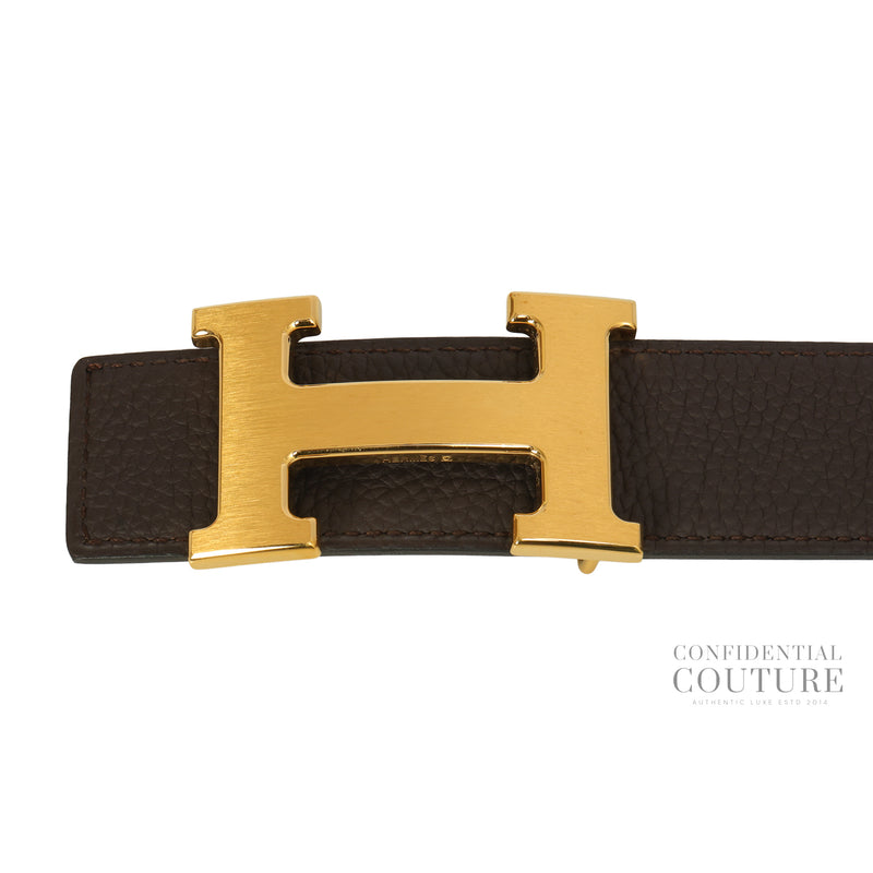 Constance Belt Buckle & Reversible Black / Ebony Belt | 80