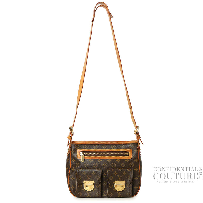 Women pre loved Louis Vuitton Brown Monogram Canvas Hudson GM Bag