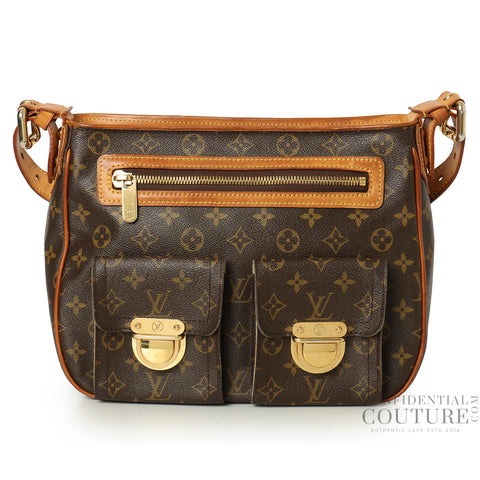 Brown Monogram Canvas Hudson GM Bag