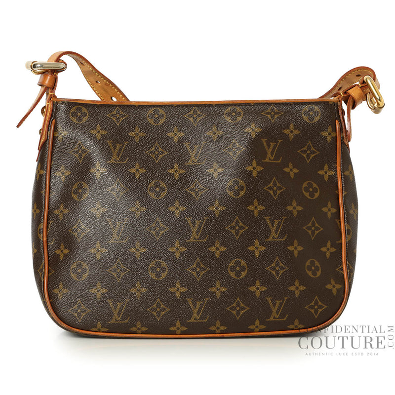 Women pre loved louis vuitton brown monogram canvas hudson gm bag