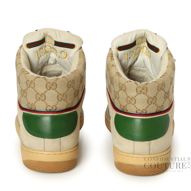 Pre-loved Gucci Men's Screener Canvas Sneakers 9.5