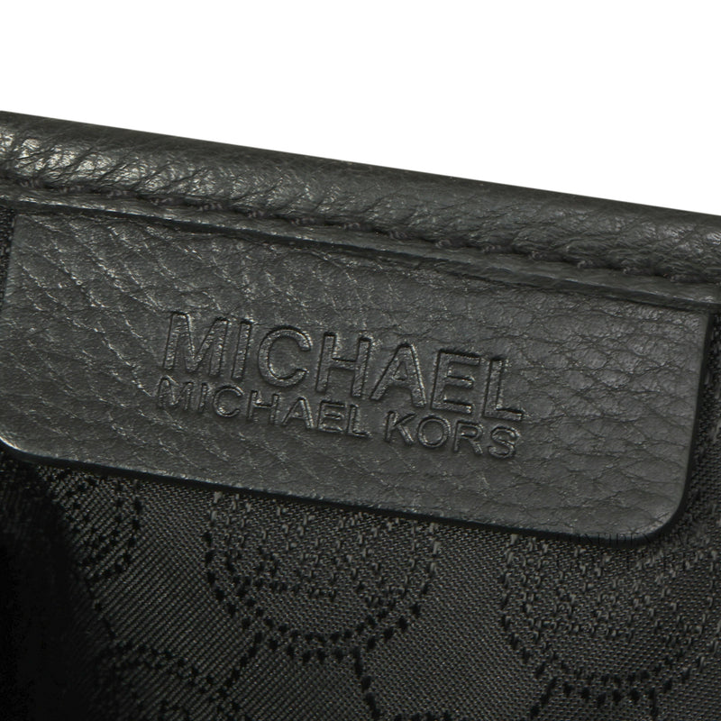 Carine Satchel with Detachable Strap in Black Leather Bag
