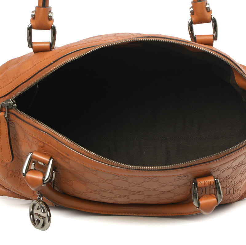 Guccissima Sukey Brown Leather Handbag