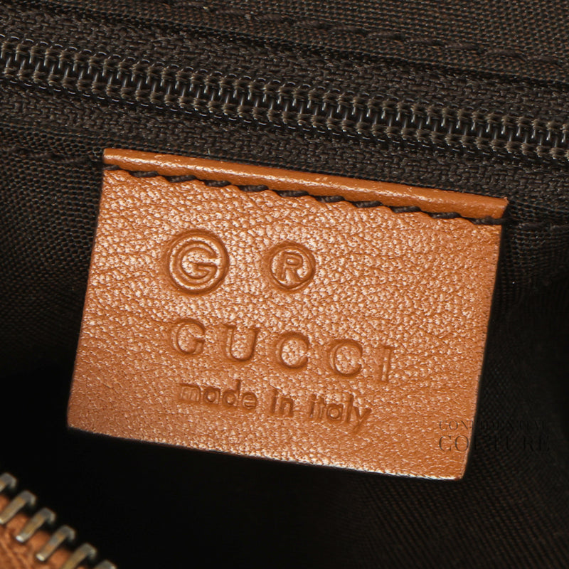 Guccissima Sukey Brown Leather Handbag