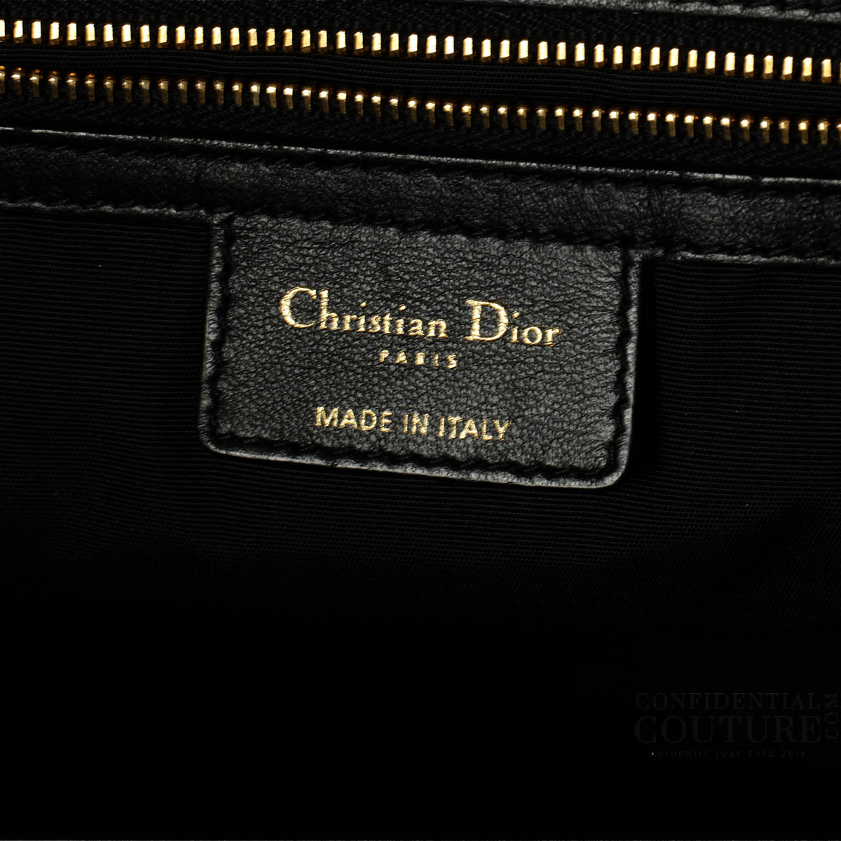 Black Cannage Quilted Lambskin Leather Dior Soft Shopping Tote Bag