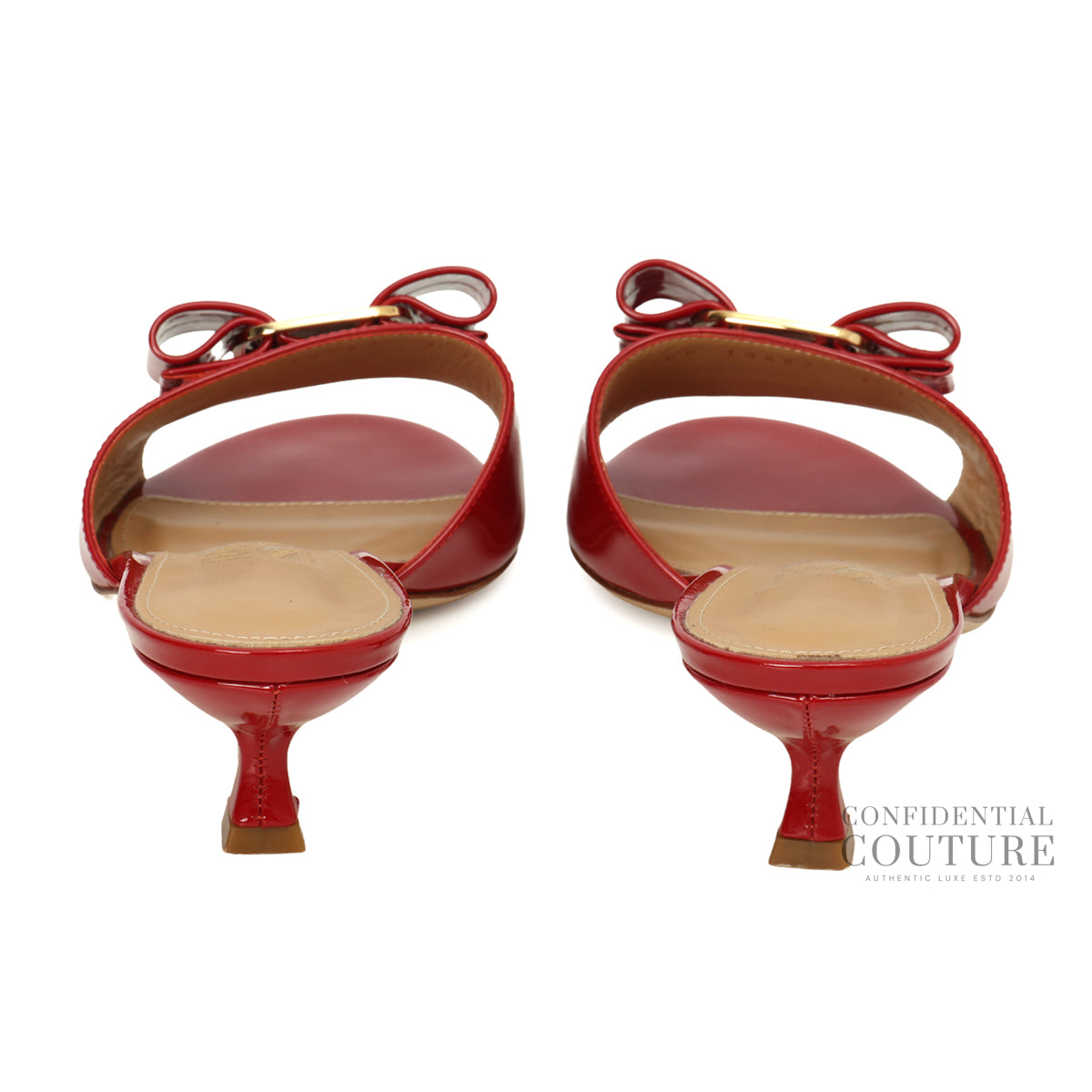 Red Patent Leather Ginostra Sandals 7C | EU 37.5