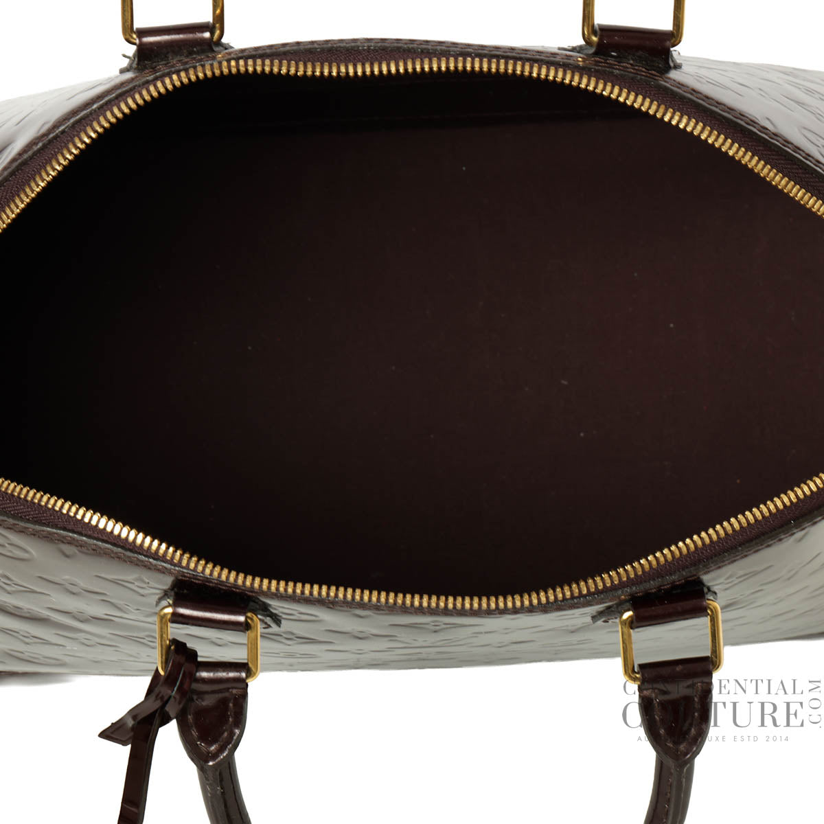 Amarante Monogram Vernis Alma GM Bag