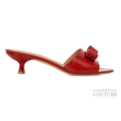 Red Patent Leather Ginostra Sandals 7C | EU 37.5