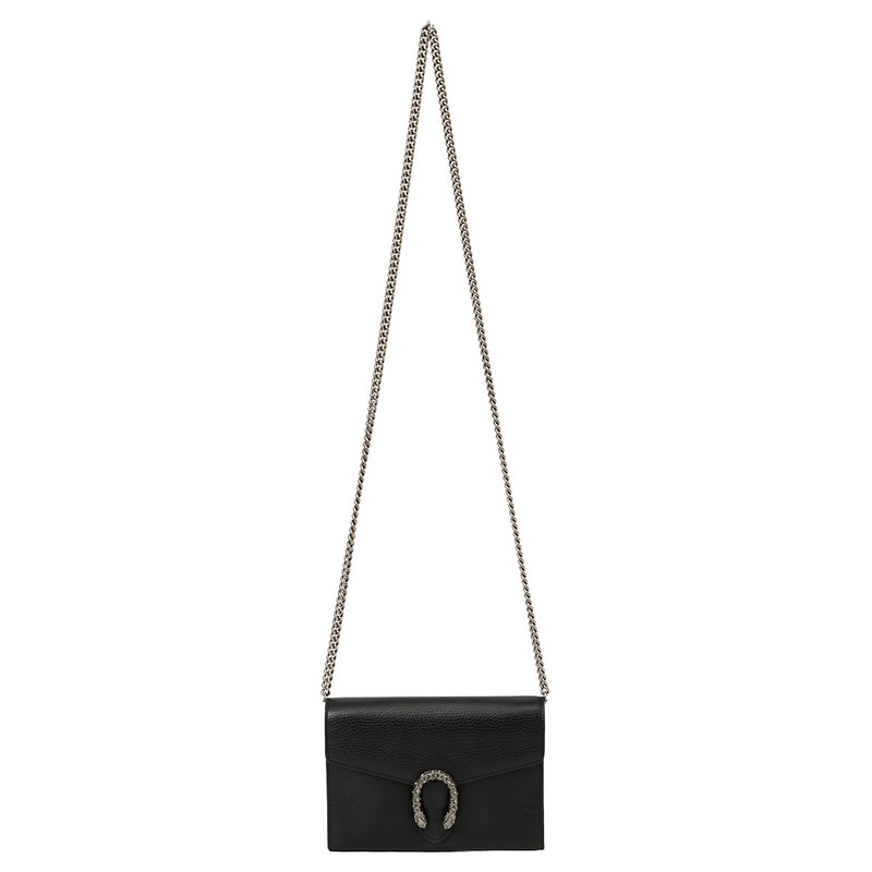 Pre-loved Gucci Black Dionysus Wallet On Chain Bag