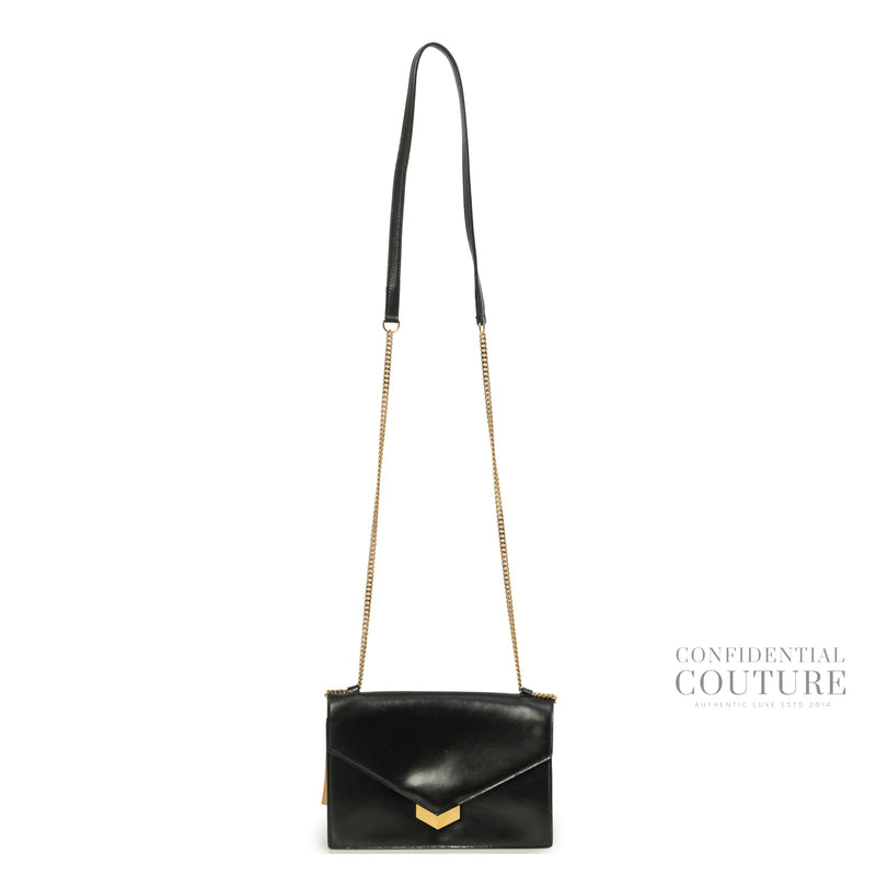 Black Leather Leila Crossbody Bag