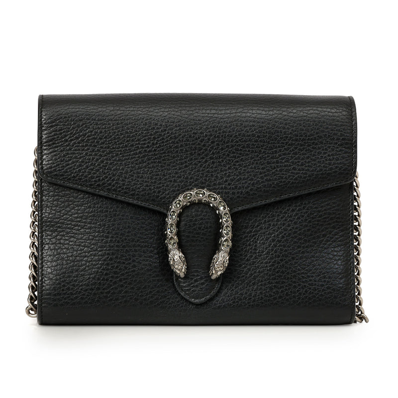 Gucci Black Dionysus Wallet On Chain Bag