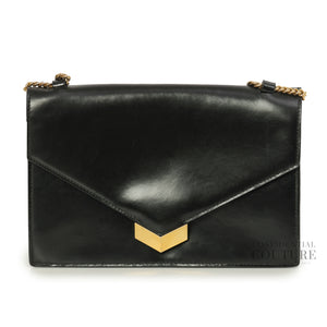 Black Leather Leila Crossbody Bag
