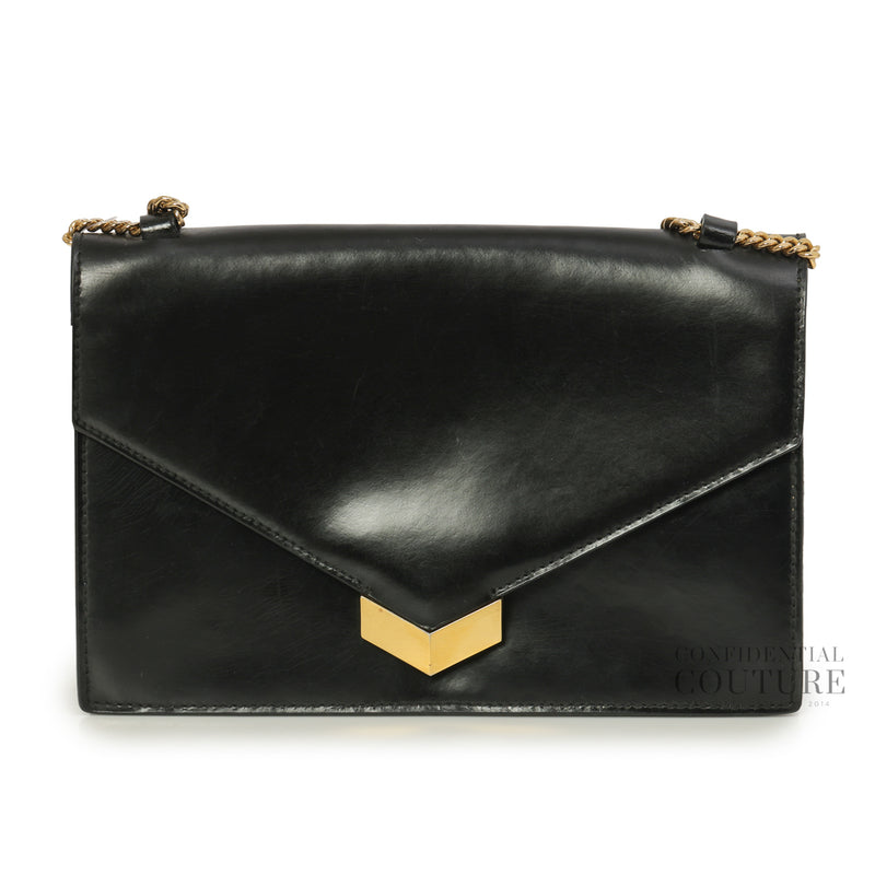 Black Leather Leila Crossbody Bag