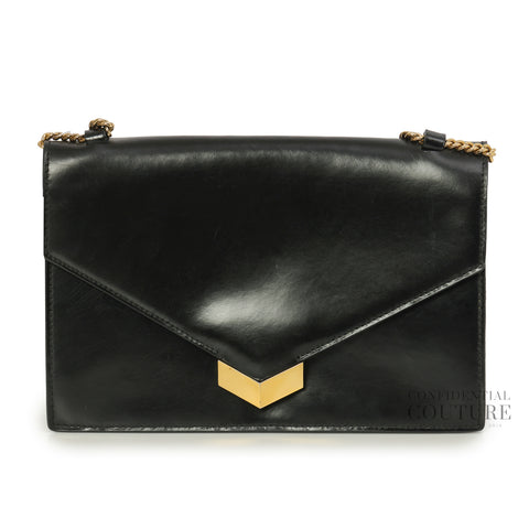 Black Leather Leila Crossbody Bag