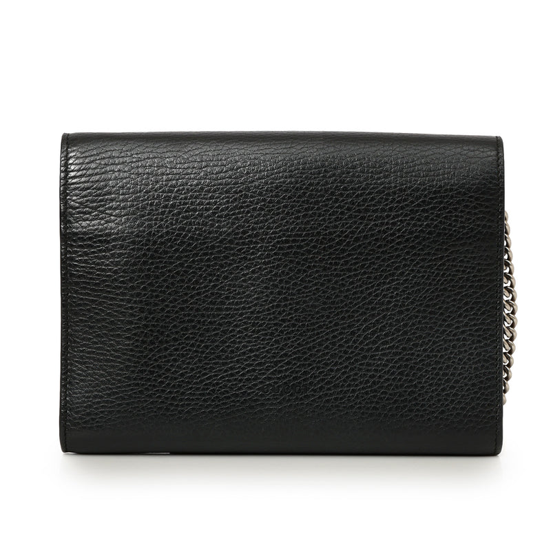 Women pre loved gucci black dionysus wallet on chain bag