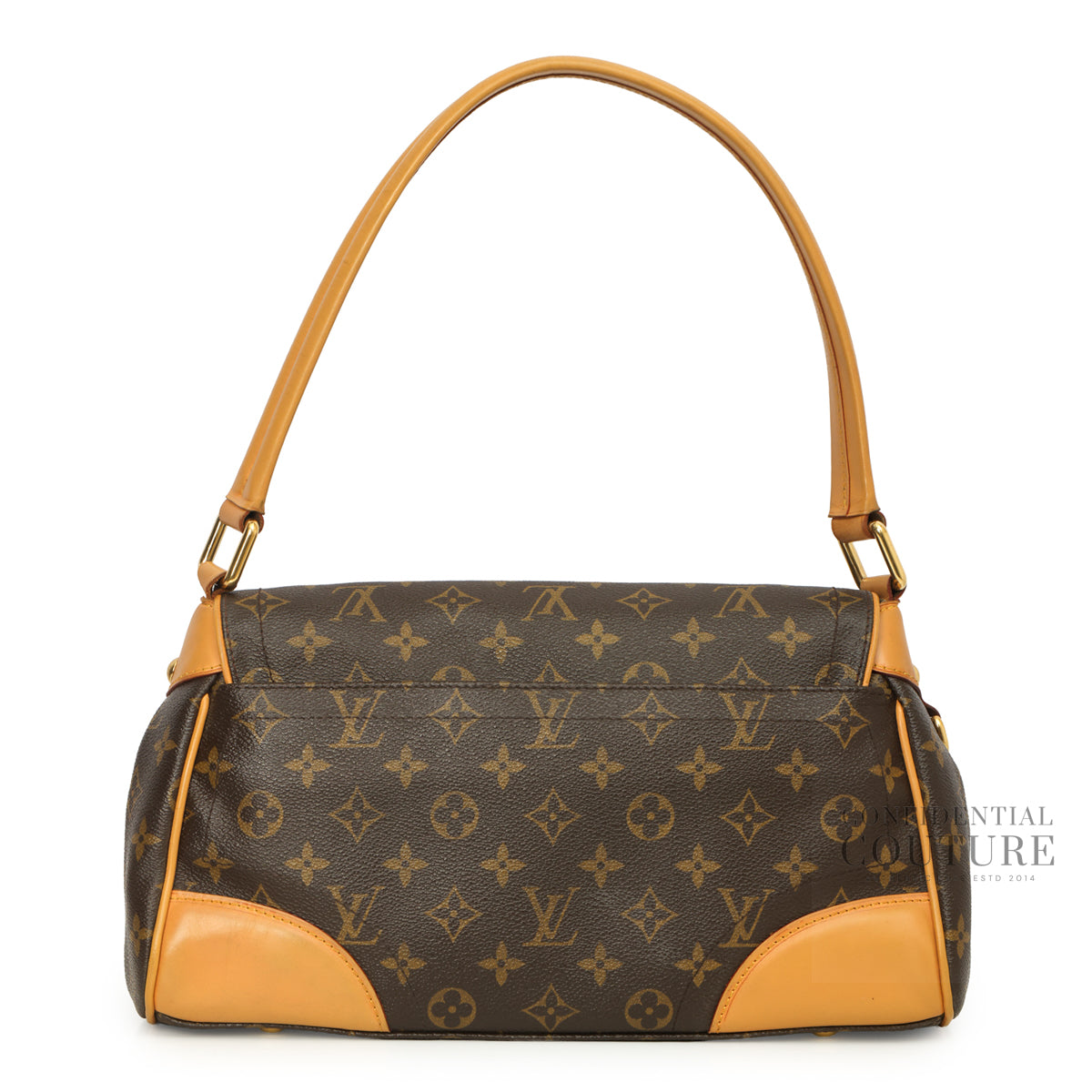 Brown Monogram Canvas Beverly MM Bag