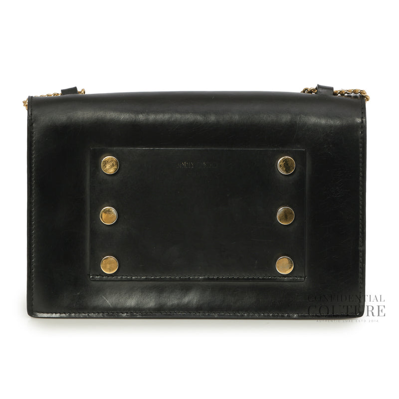 Black Leather Leila Crossbody Bag