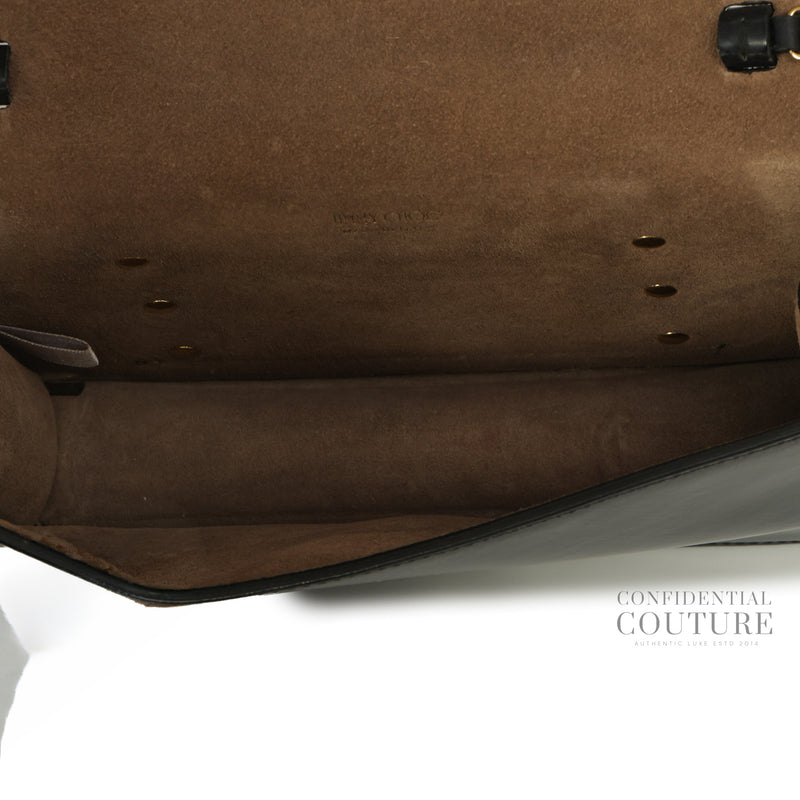 Black Leather Leila Crossbody Bag