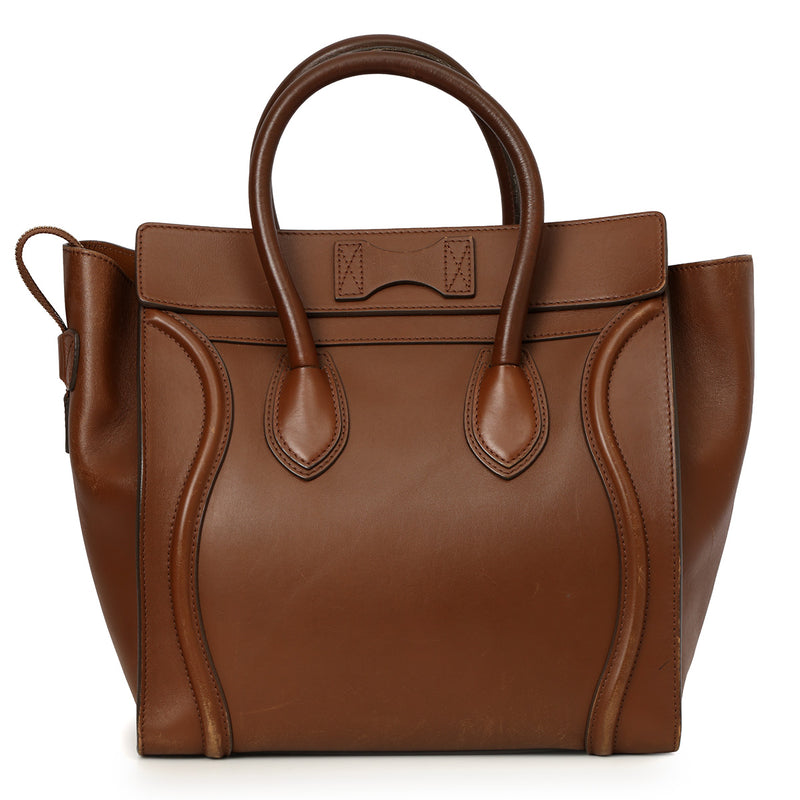 Pre-loved Celine Luggage Mini Brown Sienna Leather Tote