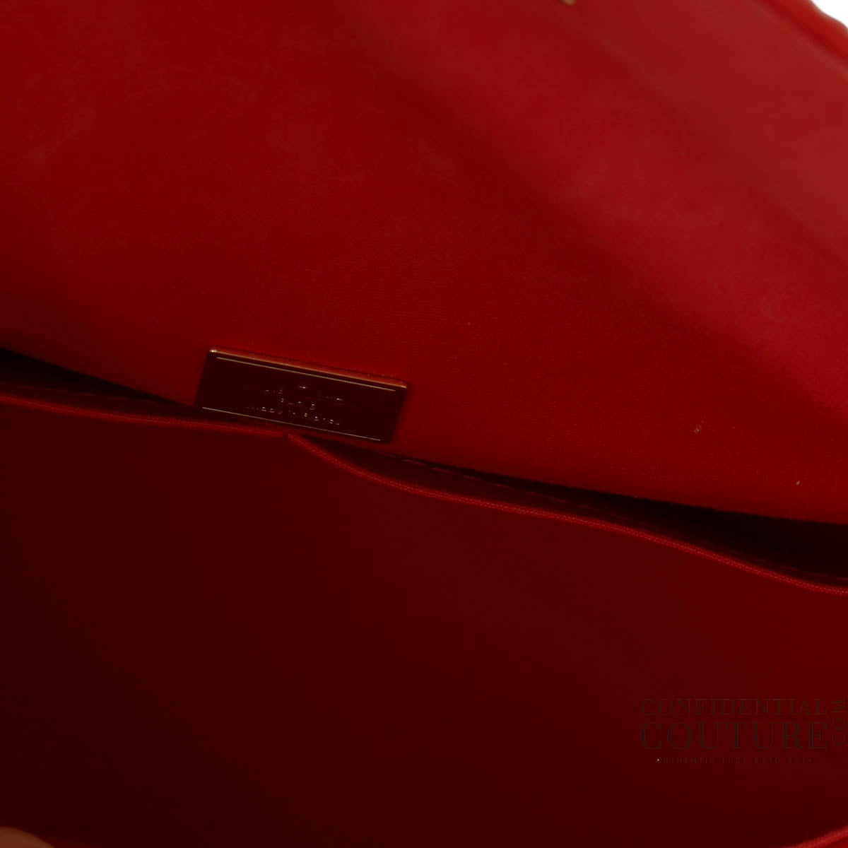 Cerise Monogram Vernis Pasadena Bag