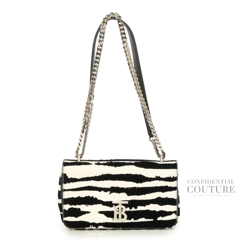 Suede Zebra Small Lola Bag